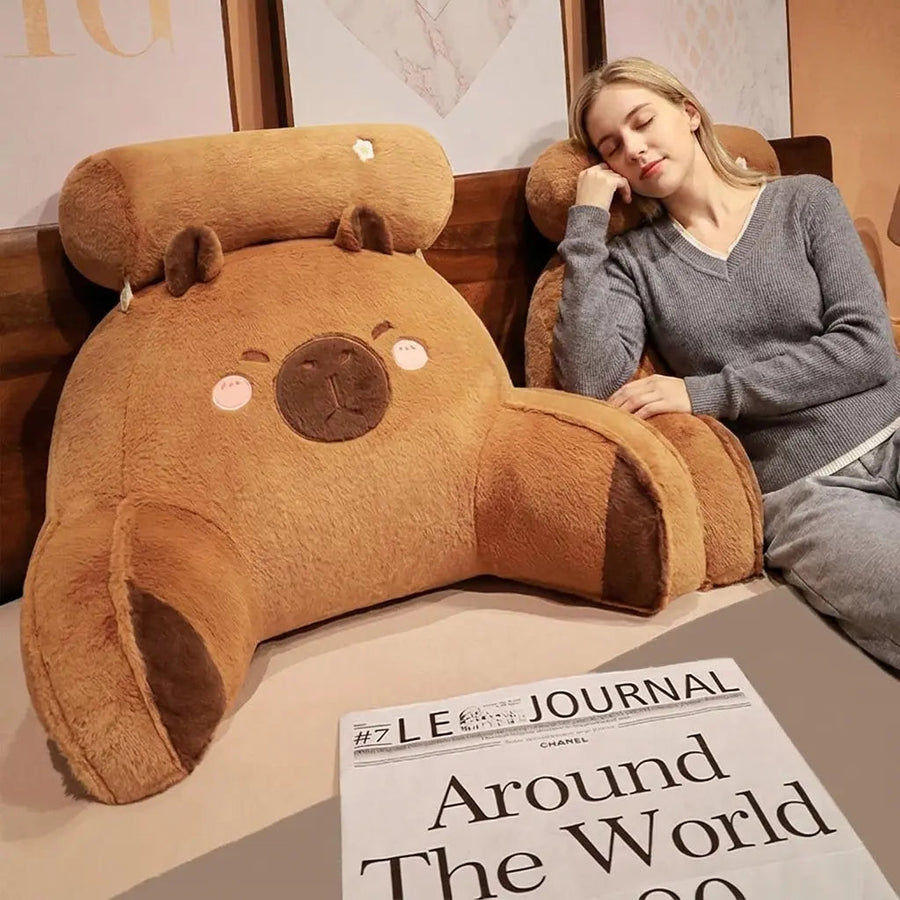 Sleepwyn Capybara Reading Pillow