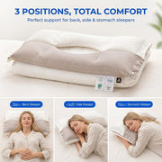 Sleepwyn Dual-Sided Adjustable Cotton Pillow