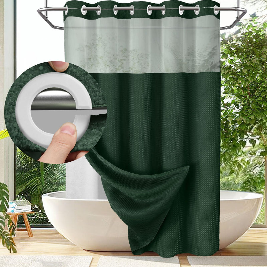 Sleepwyn No Hook Shower Curtain