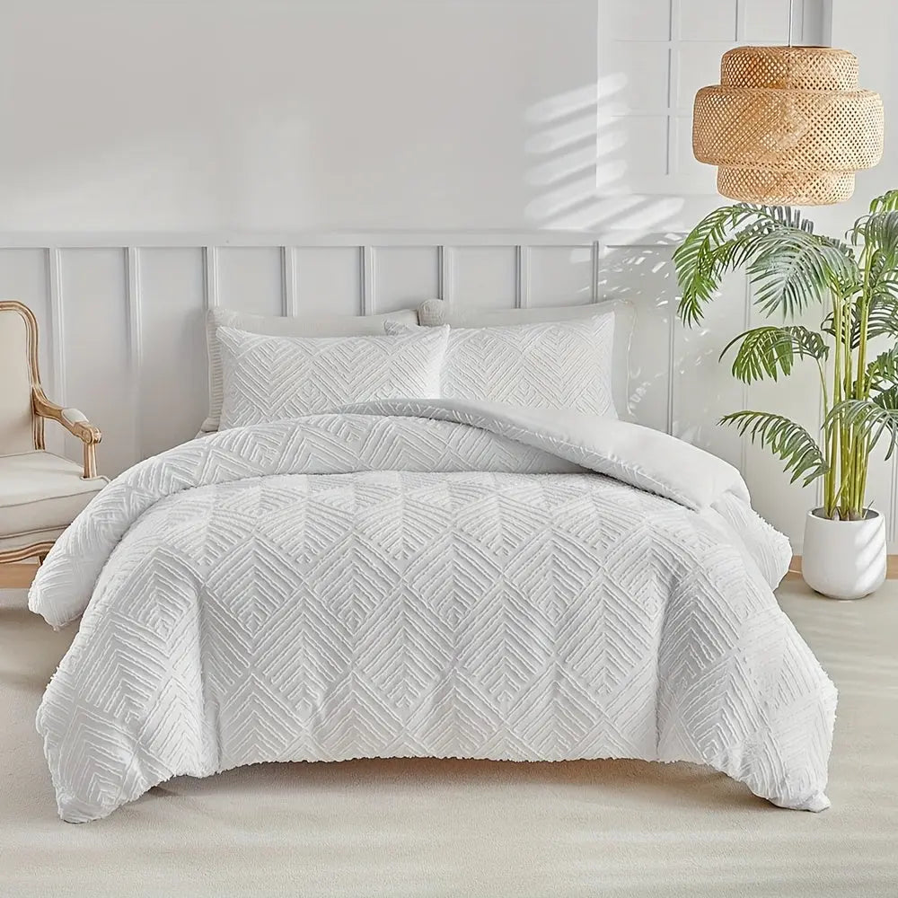 Sleepwyn Luxury Tufted Duvet Cover Set (3 Pcs)