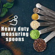 Sleepwyn Stainless Steel Measuring Spoons Set (6 Pcs)