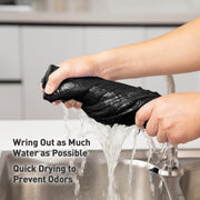 Sleepwyn Black Microfiber Cleaning Cloth Set (50 Pcs)