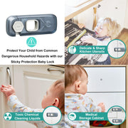 Sleepwyn Clear Child Proof Refrigerator Lock
