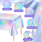 Sleepwyn Rainbow Party Tablecloth (4 Pcs)