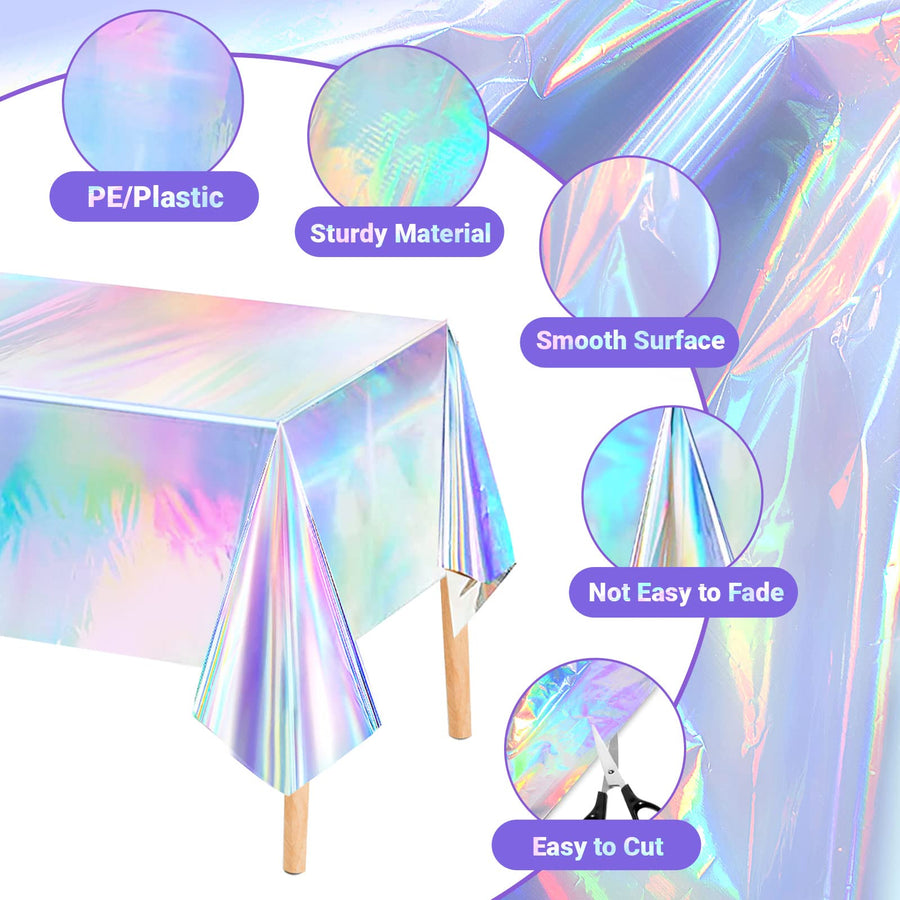 Sleepwyn Rainbow Party Tablecloth (4 Pcs)