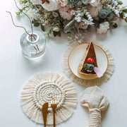 Sleepwyn Boho Cotton Coaster Mat (2 Pcs)