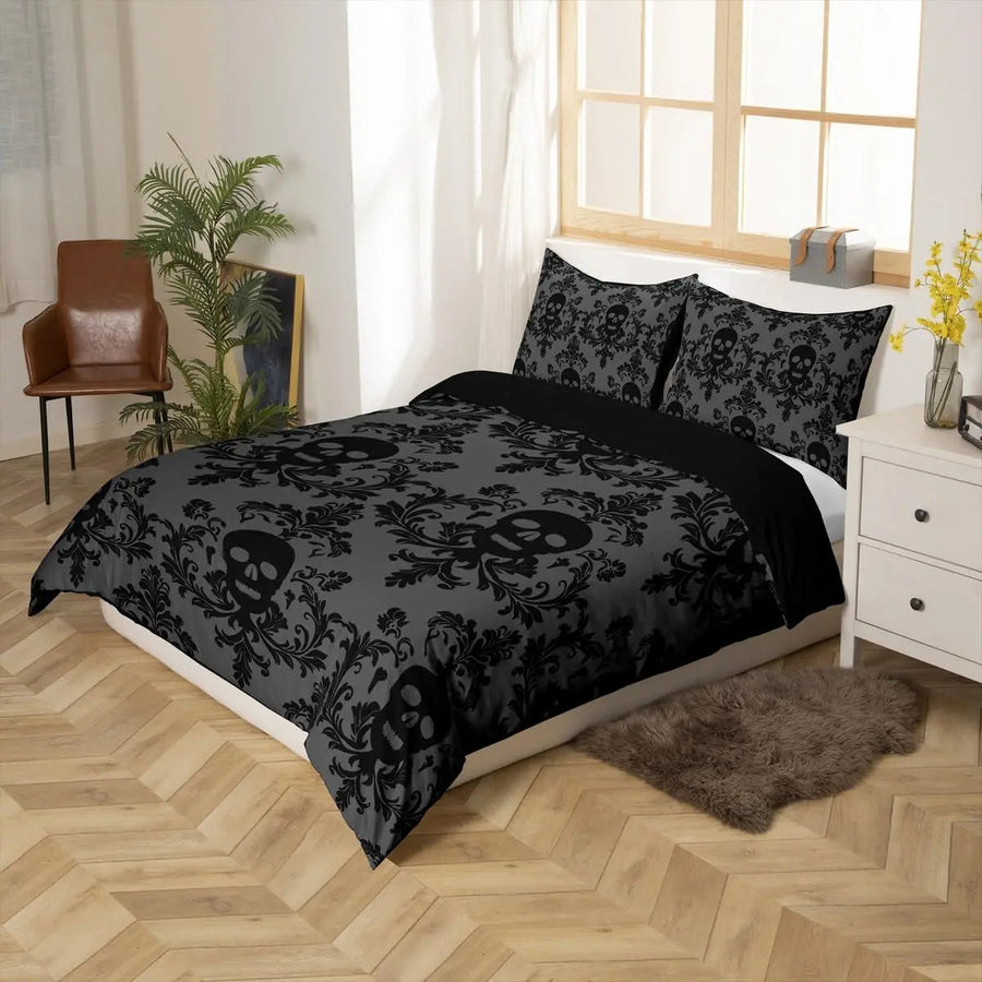 Sleepwyn Gothic Print Duvet Set (3 Pcs)
