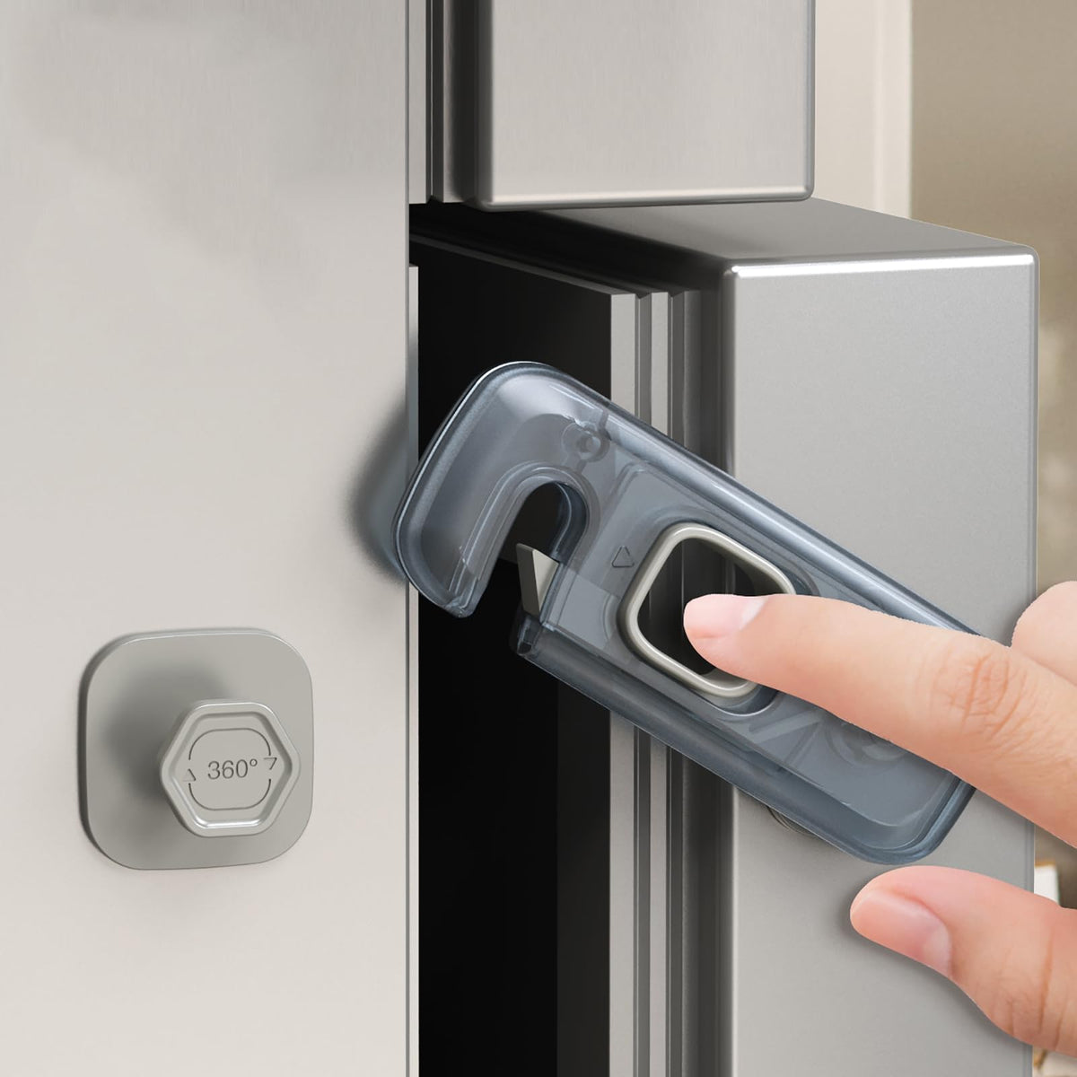 Sleepwyn Clear Child Proof Refrigerator Lock