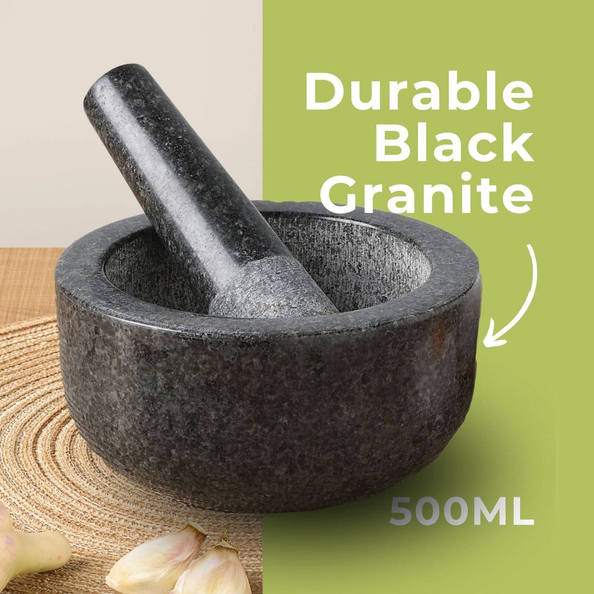 Sleepwyn Granite Mortar and Pestle Set