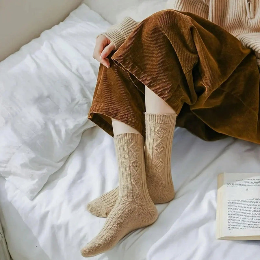 Sleepwyn Thermal Wool Lounge Socks Thick Knit Set