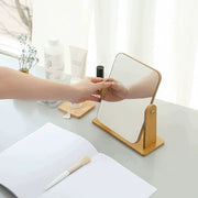 Sleepwyn Folding Wooden Makeup Mirror