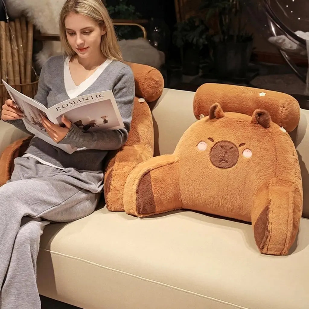 Sleepwyn Capybara Reading Pillow