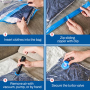 Sleepwyn Jumbo Vacuum Storage Bags Pack (5Pcs)
