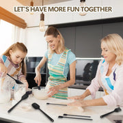 Sleepwyn Food Grade Silicone Spatula Set (9 Pcs)
