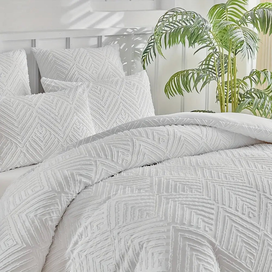 Sleepwyn Luxury Tufted Duvet Cover Set (3 Pcs)