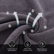 Sleepwyn Microfiber Soft Absorbent Washcloths Set (3 Pcs)