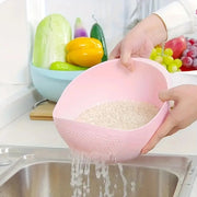 Sleepwyn Plastic Rice Sieve Colander (2Pcs)