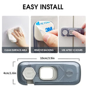 Sleepwyn Clear Child Proof Refrigerator Lock