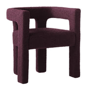 Indoor Square Upholstered Armrest Dining Chair Black
