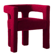 Indoor Square Upholstered Armrest Dining Chair Black