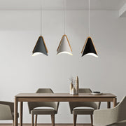 Industrial 3-Light Pyramid Cage Island Pendant Light