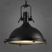 Industrial Black Metal Pot Shape Hanging Pendant Light