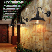 Industrial Gooseneck Black LED Metal Wall Sconce