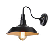 Industrial Gooseneck Black LED Metal Wall Sconce
