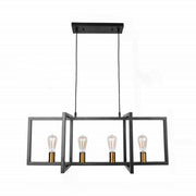 Industrial Metal Cage Kitchen Island Pendant Light