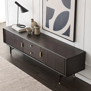 Industrial Oak Wood Enclosed Storage Long TV Stand