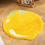 Juicy Yellow Lemon Tufted Accent Rug