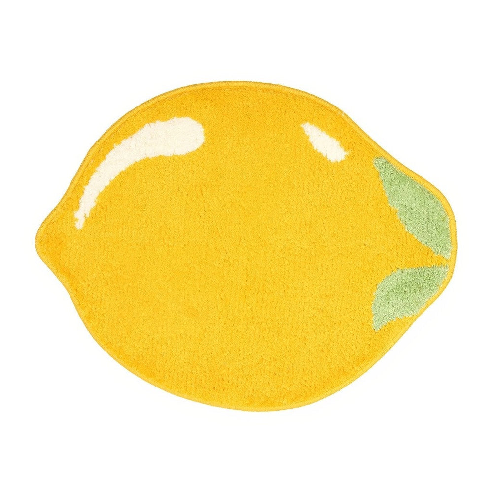 Juicy Yellow Lemon Tufted Accent Rug