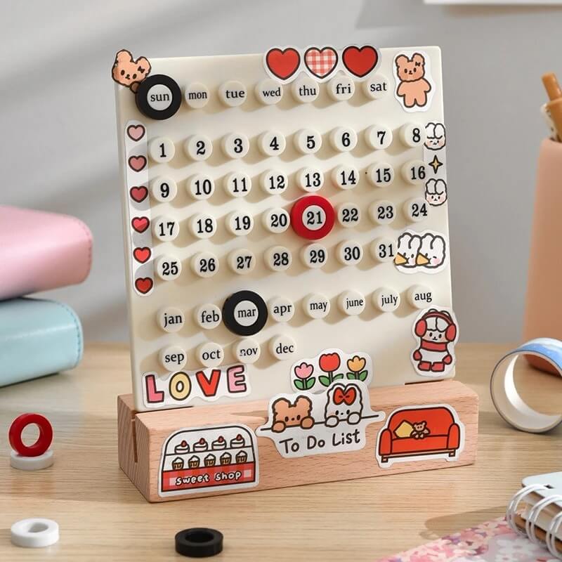 Kawaii Table Top Calendar