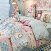 Kawaii Princess Patchwork Bedding Set