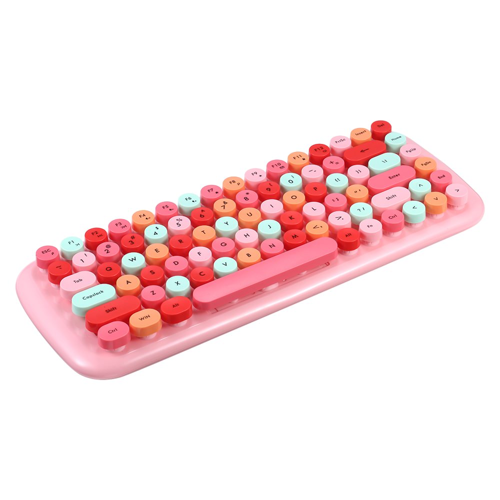 Kawaii Retro Keyboard + Mouse Set