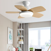 Kids Room 5 Multicolored Blades LED Ceiling Fan Light