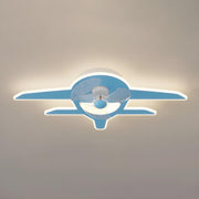 Kids Room Cartoon Whale Ceiling Fan with LED Light