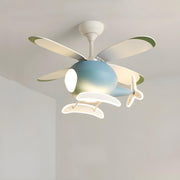 Kids Room Cute Helicopter LED Ceiling Fan with Light