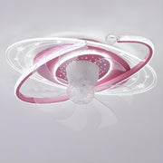 Kids Room Exquisite Oval Galaxy Ceiling Fan with Light