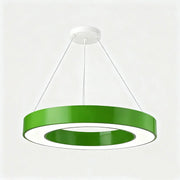 Kindergarten Colorful Circular Ring LED Pendant Light