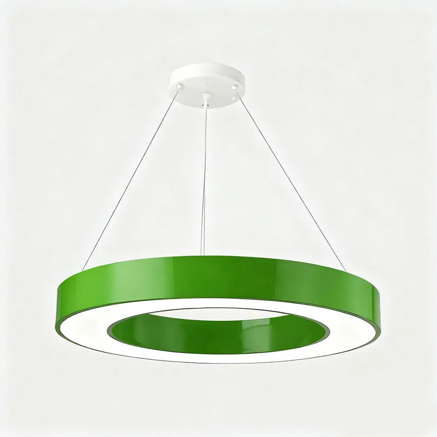 Kindergarten Colorful Circular Ring LED Pendant Light