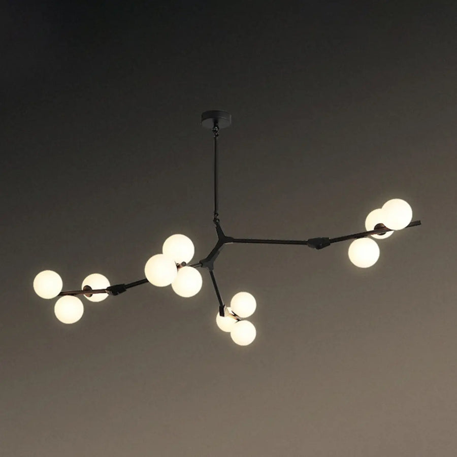 Large Modern Gold Branch Globe Chandelier Dining Room