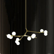 Large Modern Gold Branch Globe Chandelier Dining Room