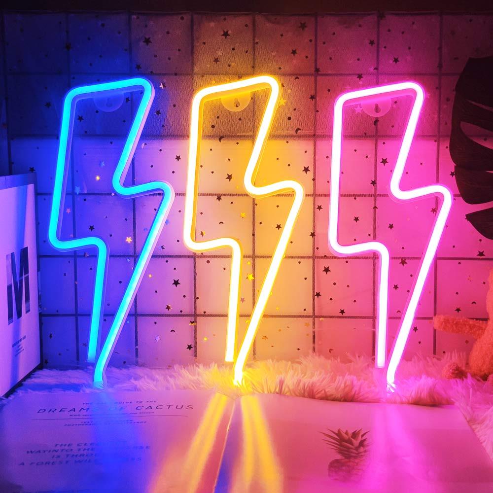 Lightning Bolt Neon Sign