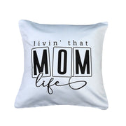 Mom Throw Pillow Cover 18 X 18 Inches 1000 Thread Count Cotton