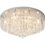 Living Room Gorgeous Crystal Flush Mount Ceiling Light