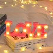 Illuminated Rustic "Love" Decor Sign