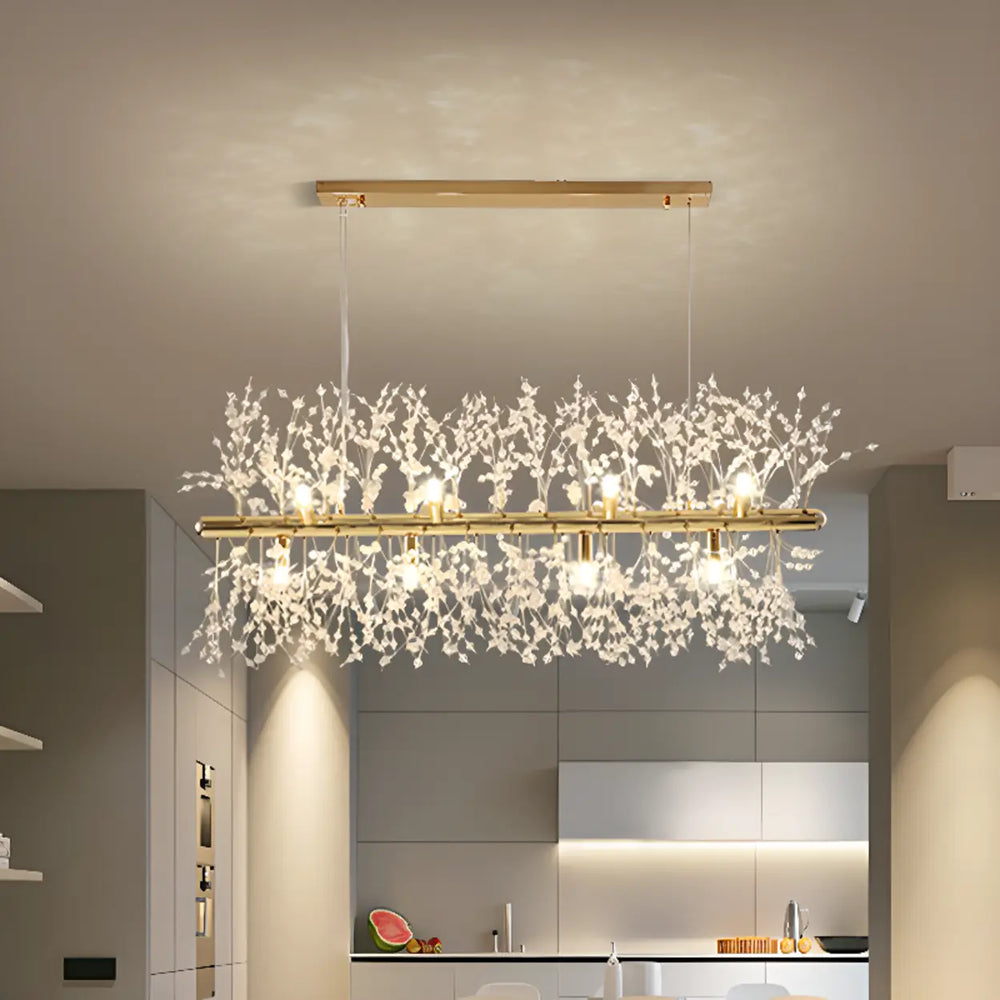 Luxurious Crystal Branch Island Chandelier Light