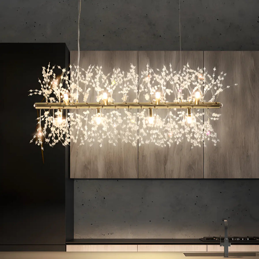 Luxurious Crystal Branch Island Chandelier Light