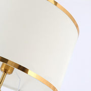 Luxurious Drum Shade Gold Metal LED Floor Lamp